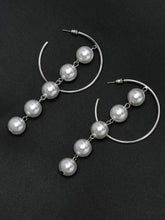 Load image into Gallery viewer, Pearl Hoops
