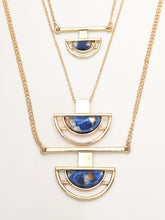 Load image into Gallery viewer, Semi Circular Pendants Necklace
