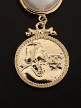 Load image into Gallery viewer, Pearl Coin Earrings
