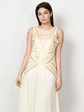 Load image into Gallery viewer, Sequin Embroidered Net Dress - Off White
