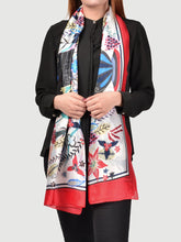 Load image into Gallery viewer, Printed Silk Scarf
