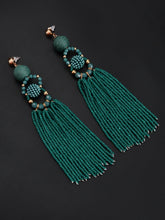 Load image into Gallery viewer, Beaded Tassel Earrings

