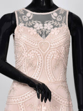 Load image into Gallery viewer, Embellished Net Dress - Light Peach
