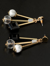 Load image into Gallery viewer, Beaded Bar Earrings
