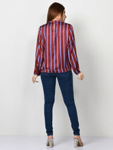 Load image into Gallery viewer, Striped Silk Top
