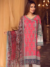 Load image into Gallery viewer, 3-Pc Slub Lawn Suit
